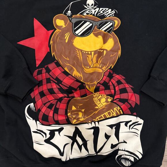 Fatal Clothing Co. Mens Sweatshirt California Bear Graphic Large Streetwear - Picture 3 of 6